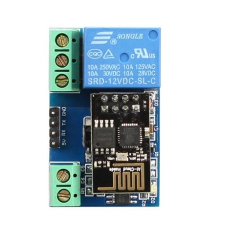1 Channel 5V Relay Module with ESP WiFi – Wireless Smart Switch Relay Board