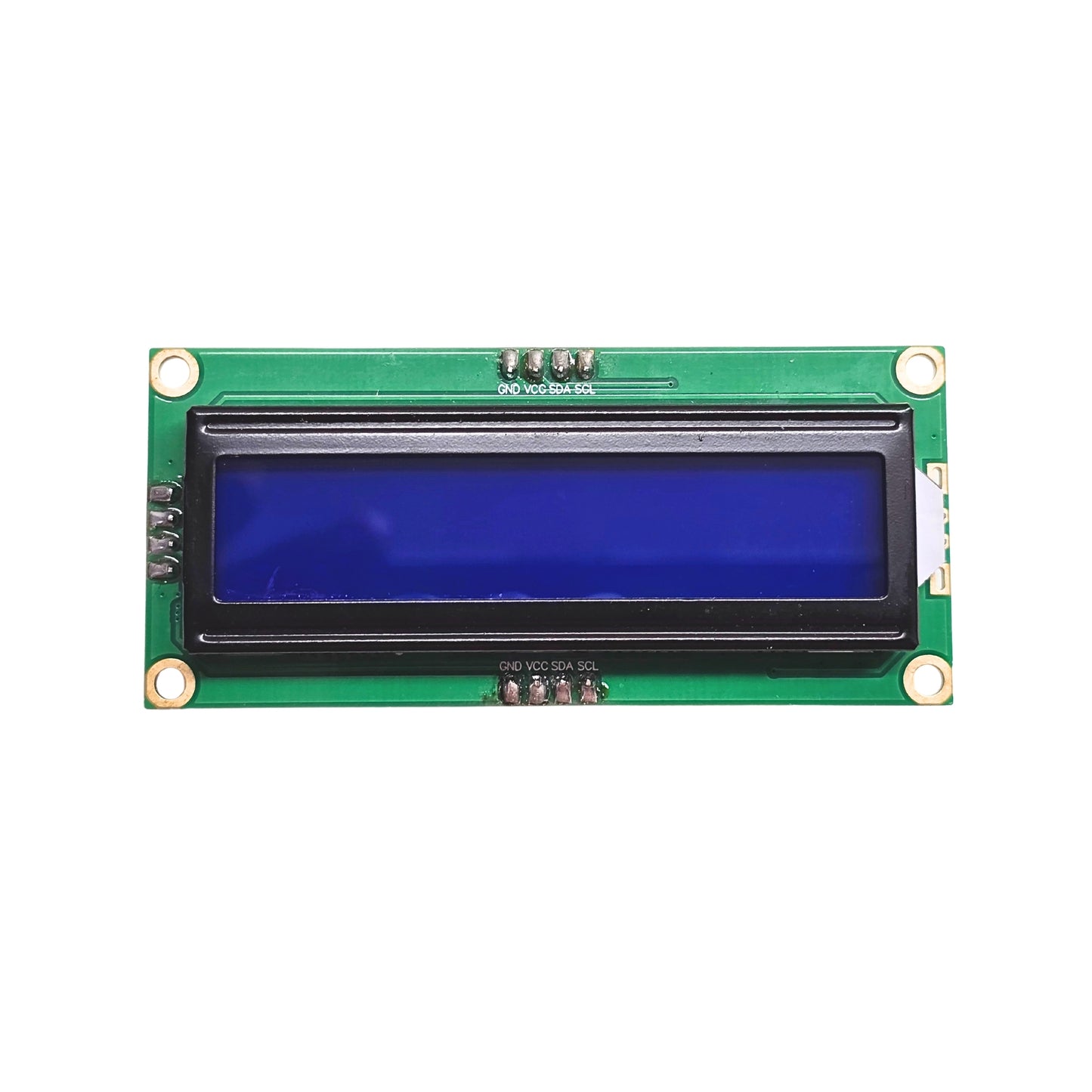 16x2 Display BLUE With I2C (Inbuilt) UNSOLDERED | LCD Module Compact Panel Display