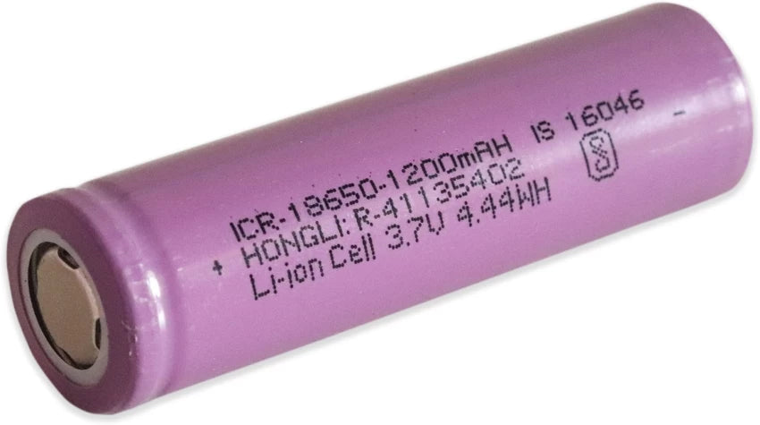 3.7V 1200mAh lithium-ion rechargeable battery suitable for Arduino, robotics, and DIY electronics projects