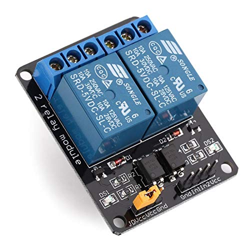 2-channel 5V relay module for Arduino and Raspberry Pi automation projects
