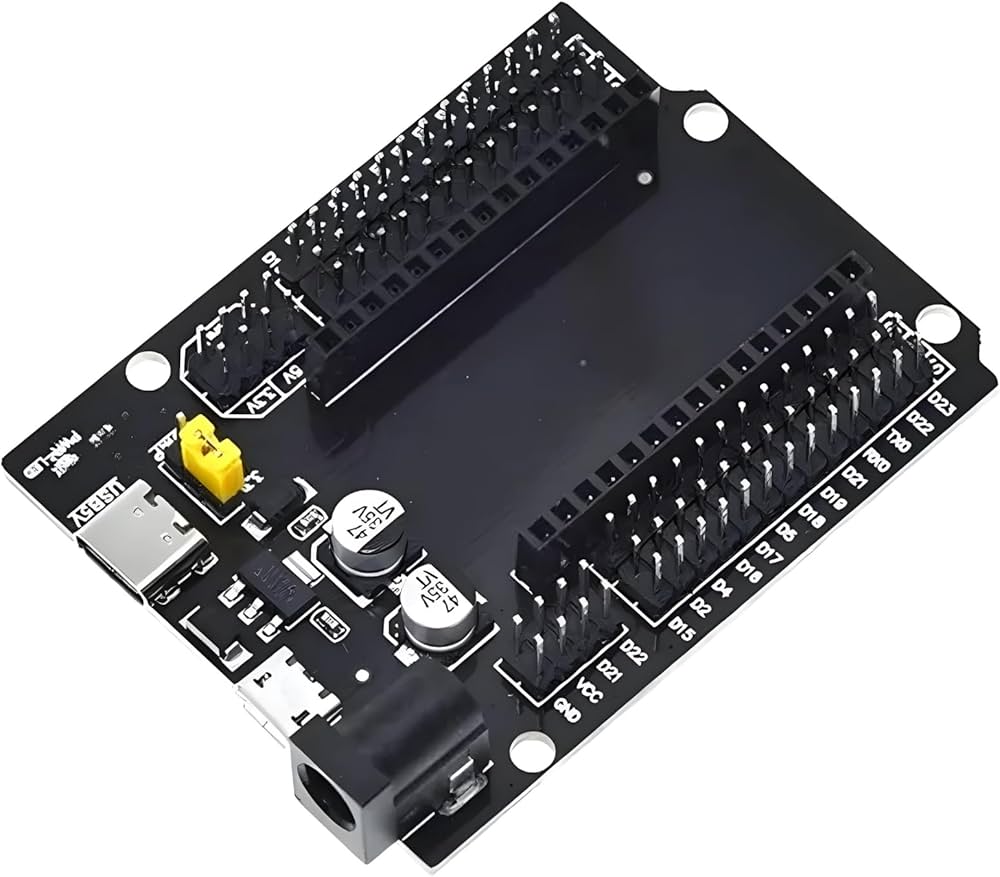 ESP32 30 pin expansion board for enhanced module interfacing and development