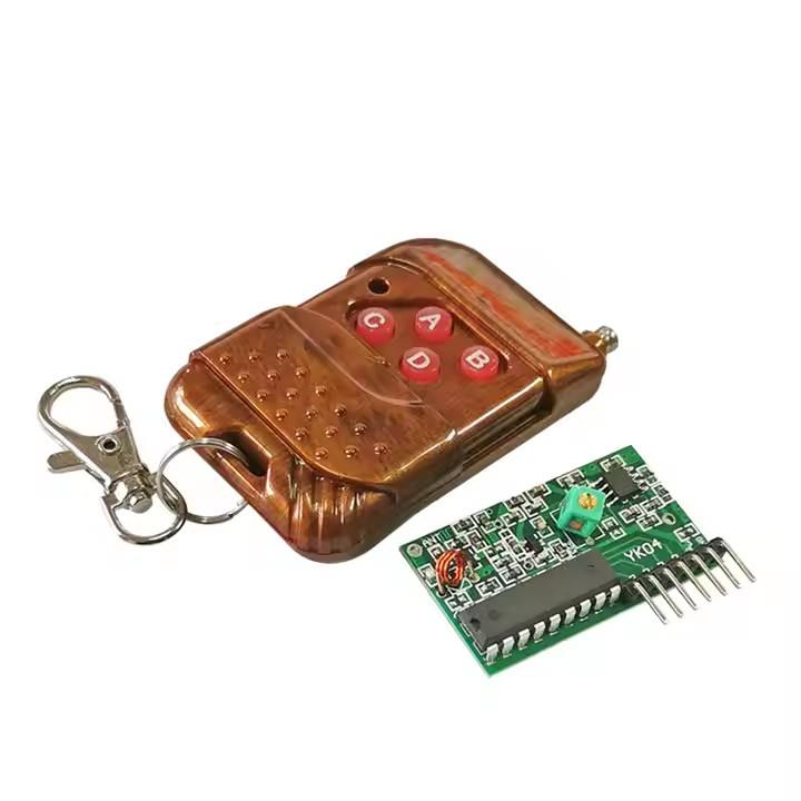 4 Channel 433MHz RF 12V Relay Module with Remote | Wireless Control Switch for Home Automation & Robotics