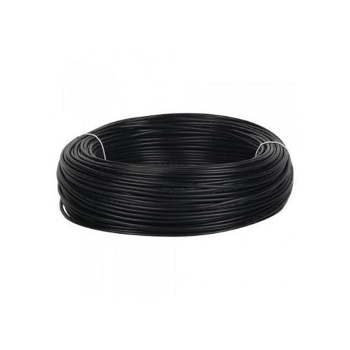 1 meter length of black single core wire