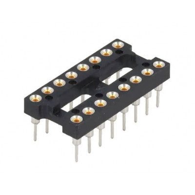 16-pin IC base for mounting integrated circuits