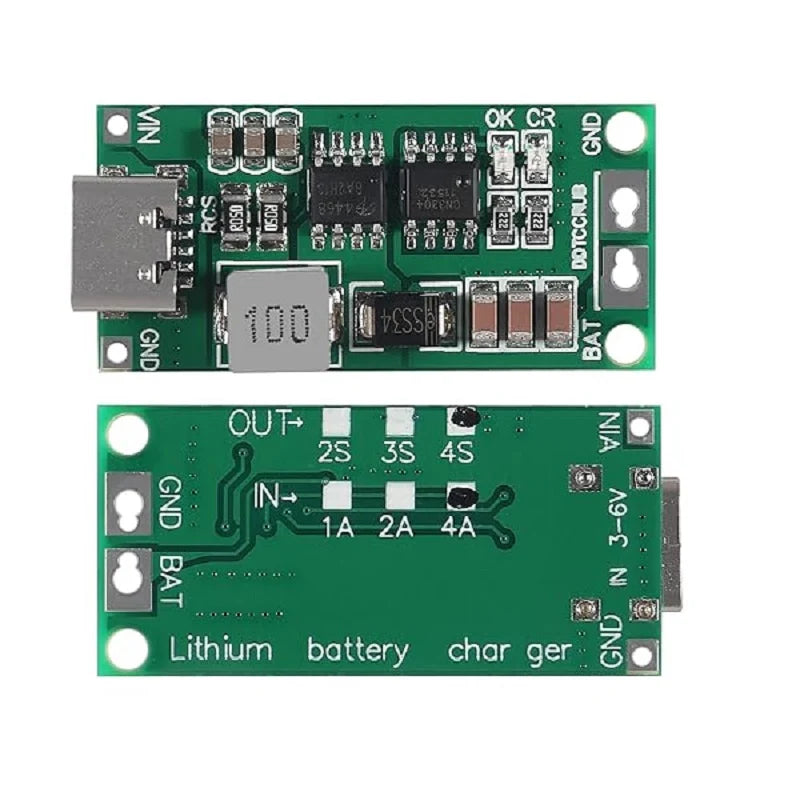 3S 2A Type-C 12.6V 18650 Lithium Battery Charging Module – Li-ion Battery Charger Board
