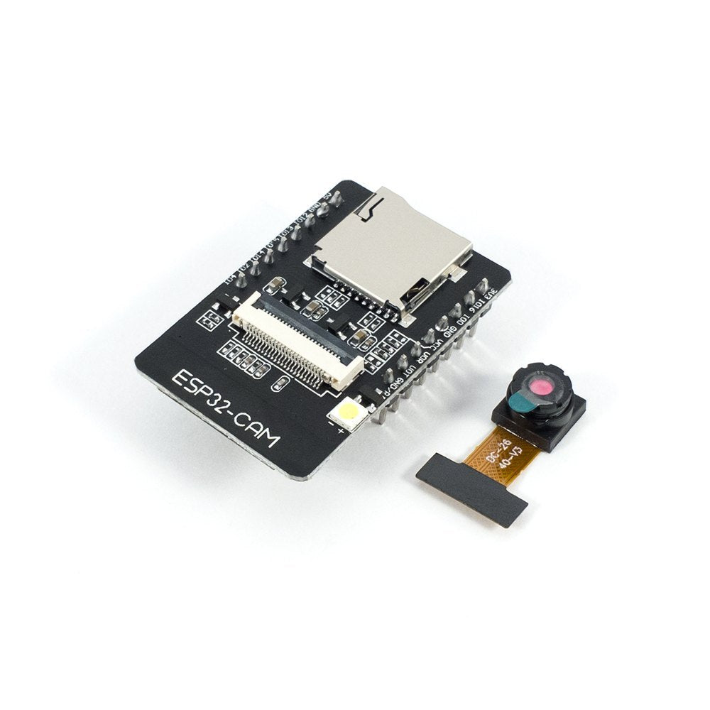 ESP32 Wi-Fi camera module with OV2640 2MP image sensor for IoT and video streaming projects