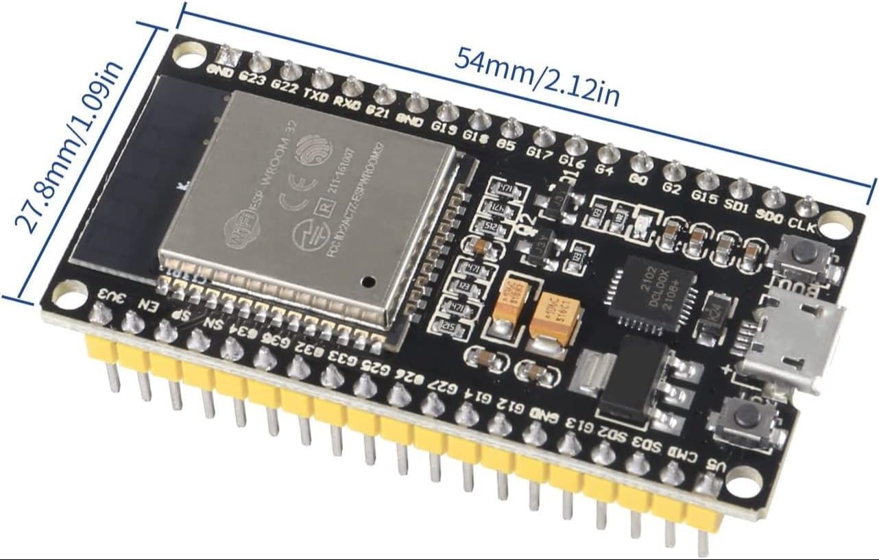 ESP-WROOM-32 dual-core Wi-Fi and Bluetooth module for IoT and wireless communication projects