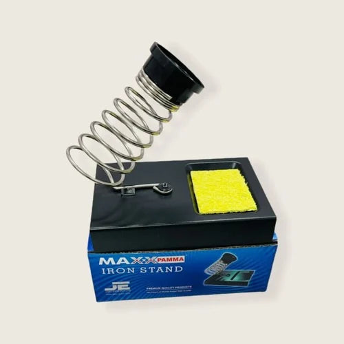 MAX Metal Soldering Iron Stand with safety coil and base