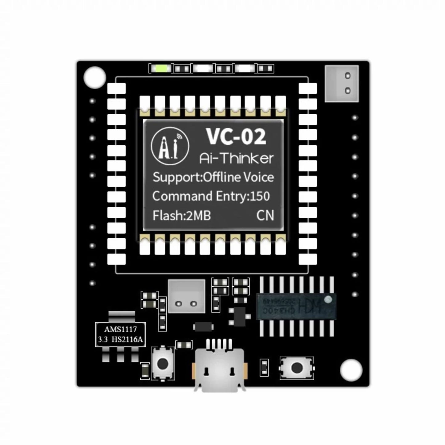 VC-02 voice recognition module for Arduino and speech-based embedded projects