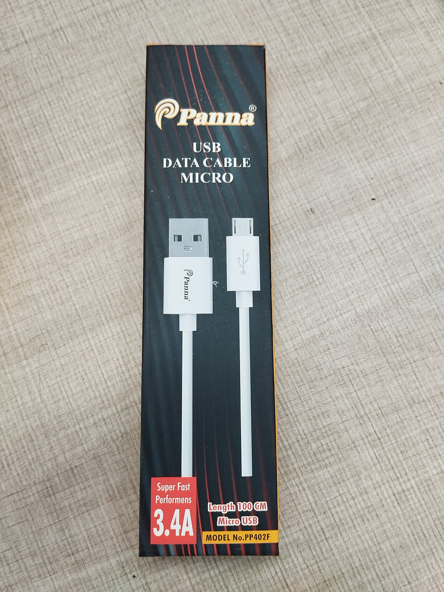 Panna USB Data Cable Micro ā 3.4A Fast Charging | 1 Meter