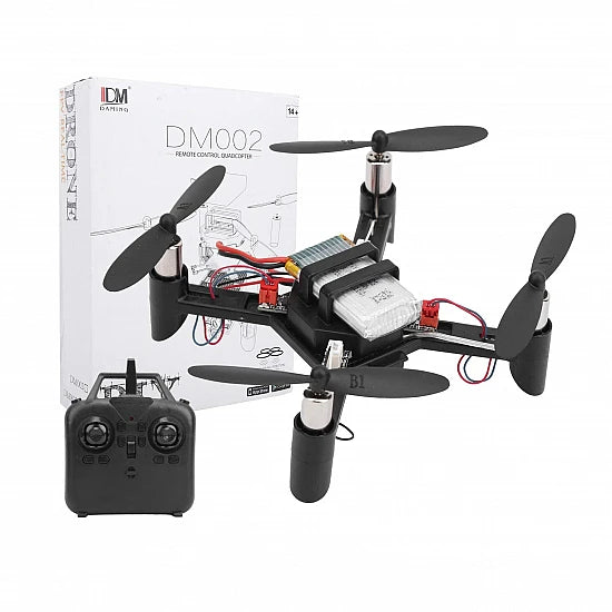 Complete DIY drone kit with quadcopter frame, brushless motors, ESCs, propellers, and flight controller for beginner drone assembly