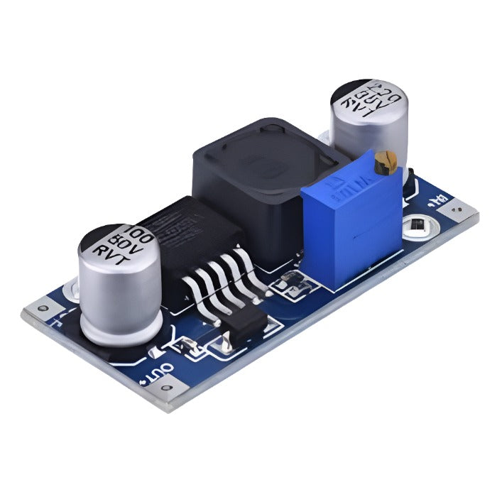 XL6009 adjustable DC-DC step-up boost converter module for voltage regulation in electronics projects