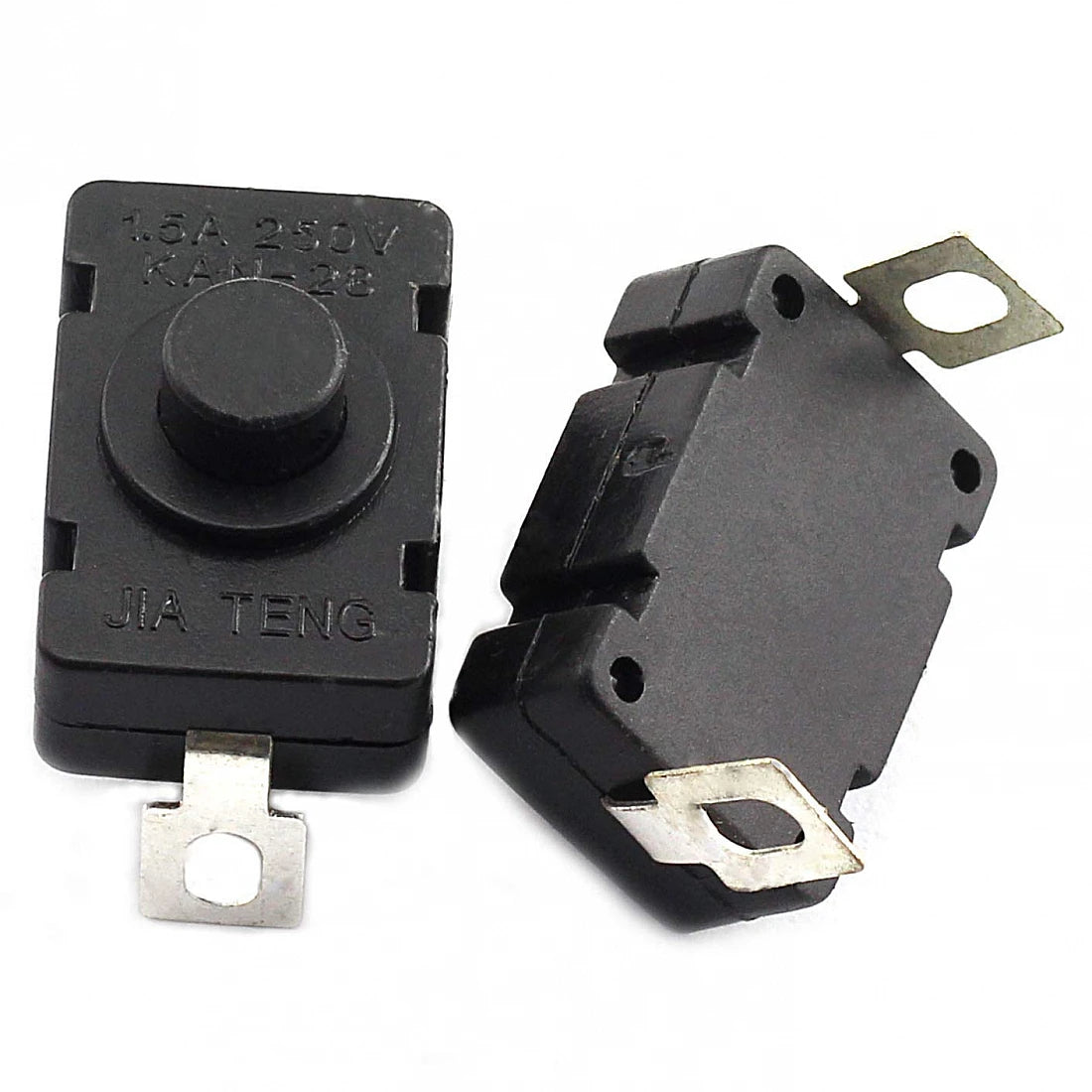 2 Pin Self-Locking Push Button Switch | Round Tactile Switch for DIY Electronics Projects