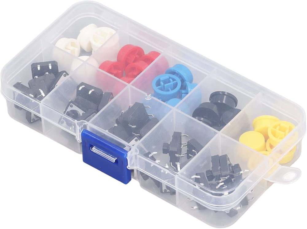 25-piece big push button switch kit with caps