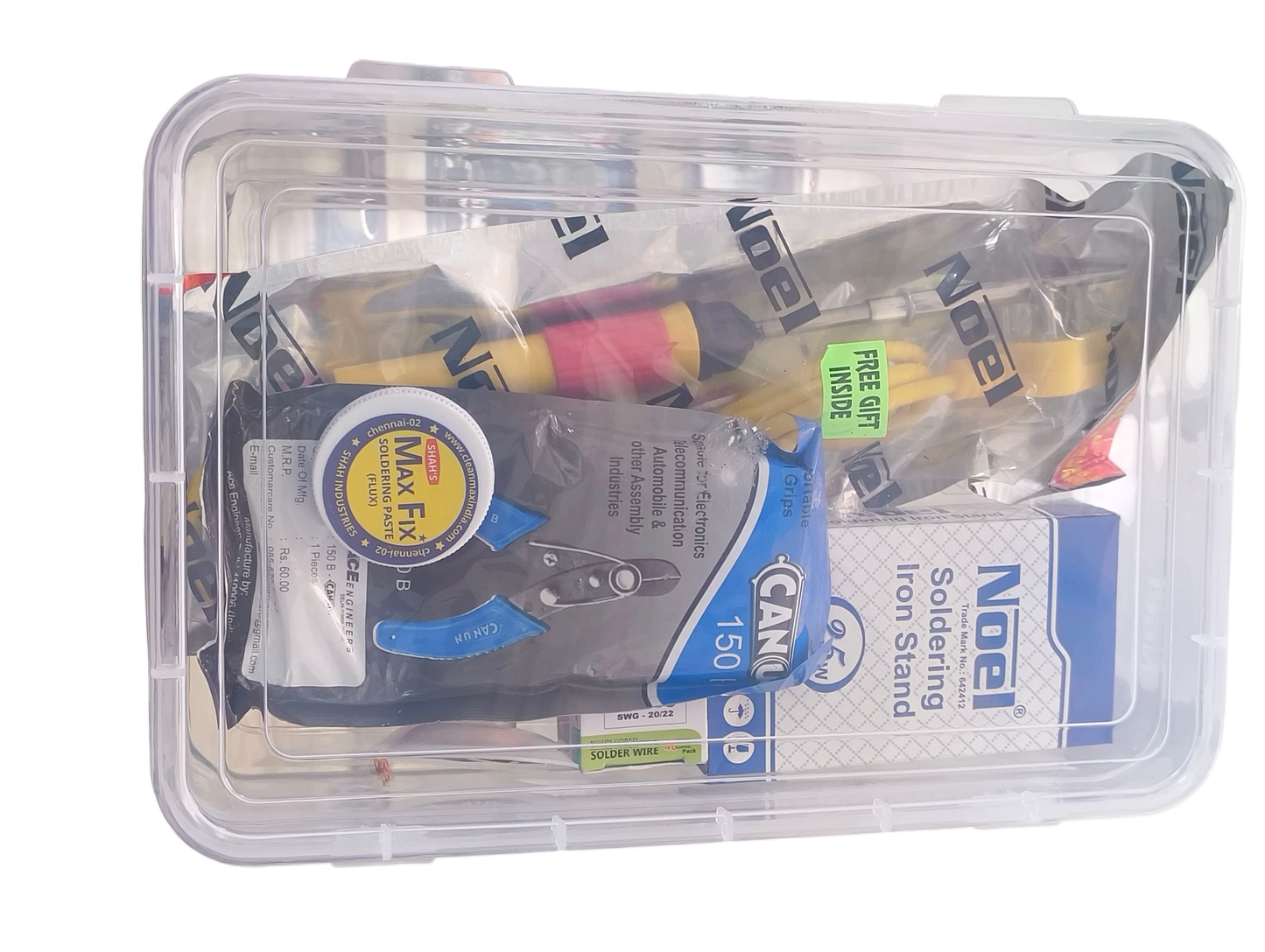 Soldering Kit – Complete Soldering Set with Iron, Wire, Stand, Flux & Tools (Noel)