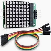 MAX7219 8x8 dot matrix display module for visual output
