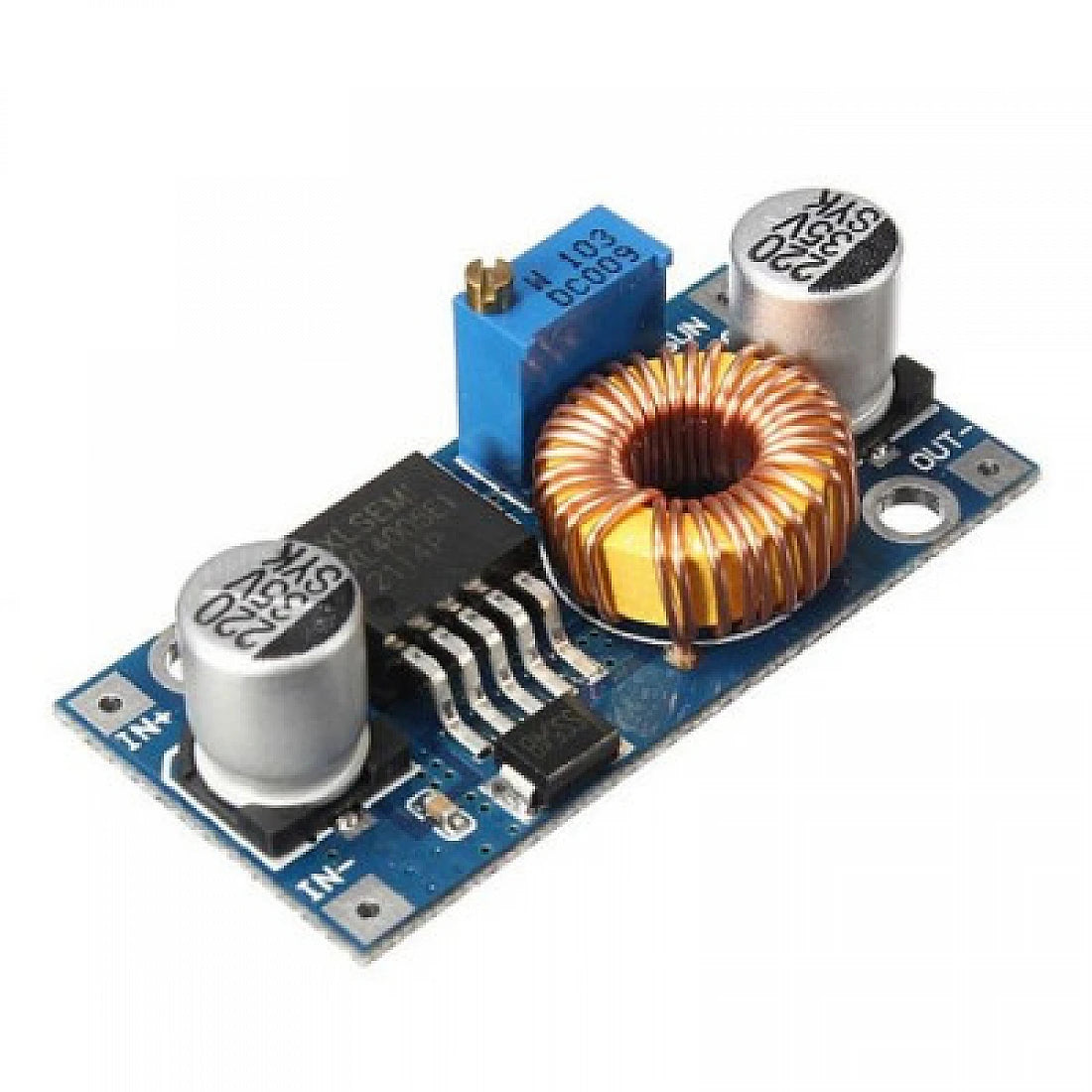 XL4005 DC-DC Step-Down Buck Converter Module – Adjustable Voltage Regulator, Up to 5A High-Current Power Supply