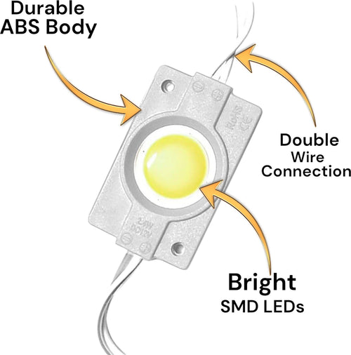 12V Coin LED Strip Warm White Single Piece | Compact LED Light Module for DIY Lighting, Display, Cabinet & Decorative Applications