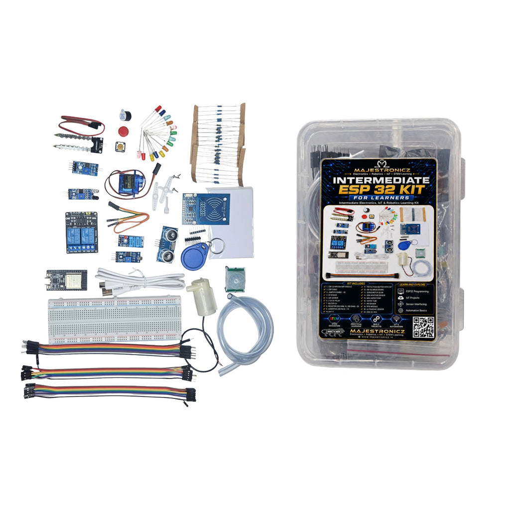 Intermediate ESP32 Starter Kit for IoT, Automation, Sensor Projects, Robotics & Electronics Learning