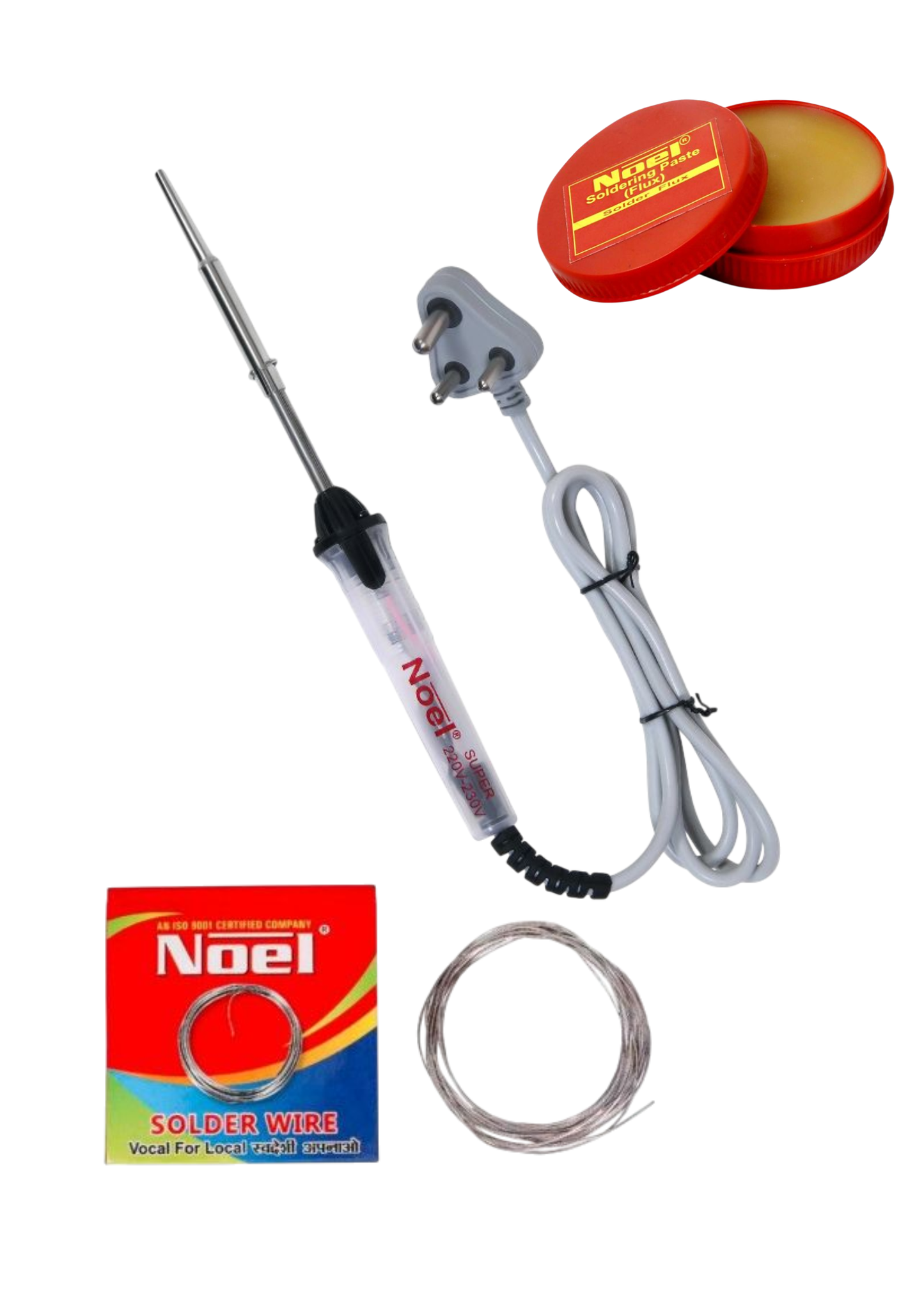 Beginner Soldering Kit – Basic Soldering Iron with Solder Wire and Flux Paste