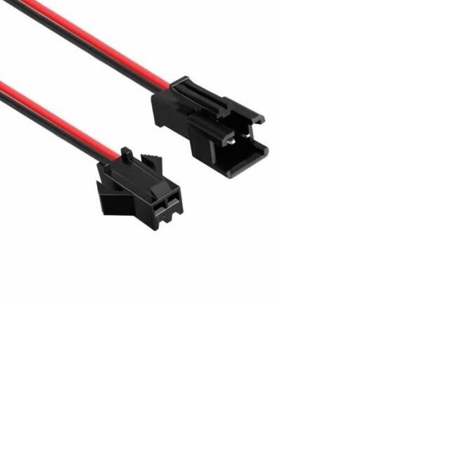 JST SM 2 Pin Connector Pair | Male & Female Wire Connector Plug Set for LED Strips, DC Power, RC, Robotics & DIY Electronics