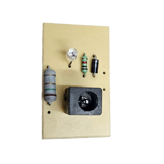 12V Battery Charging Module with DC Jack and LED Indicator