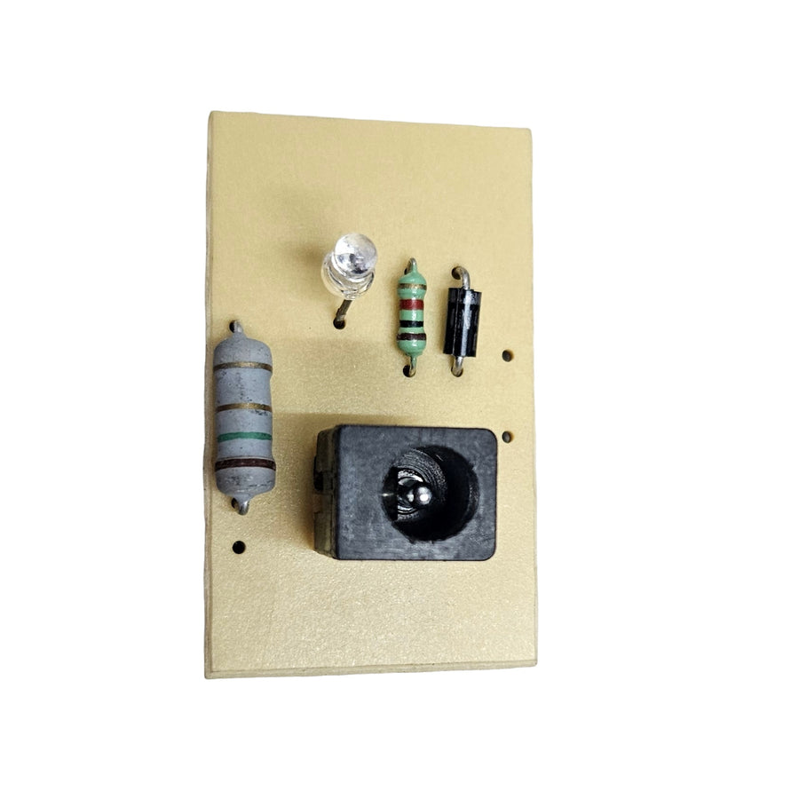 12V Battery Charging Module with DC Jack and LED Indicator