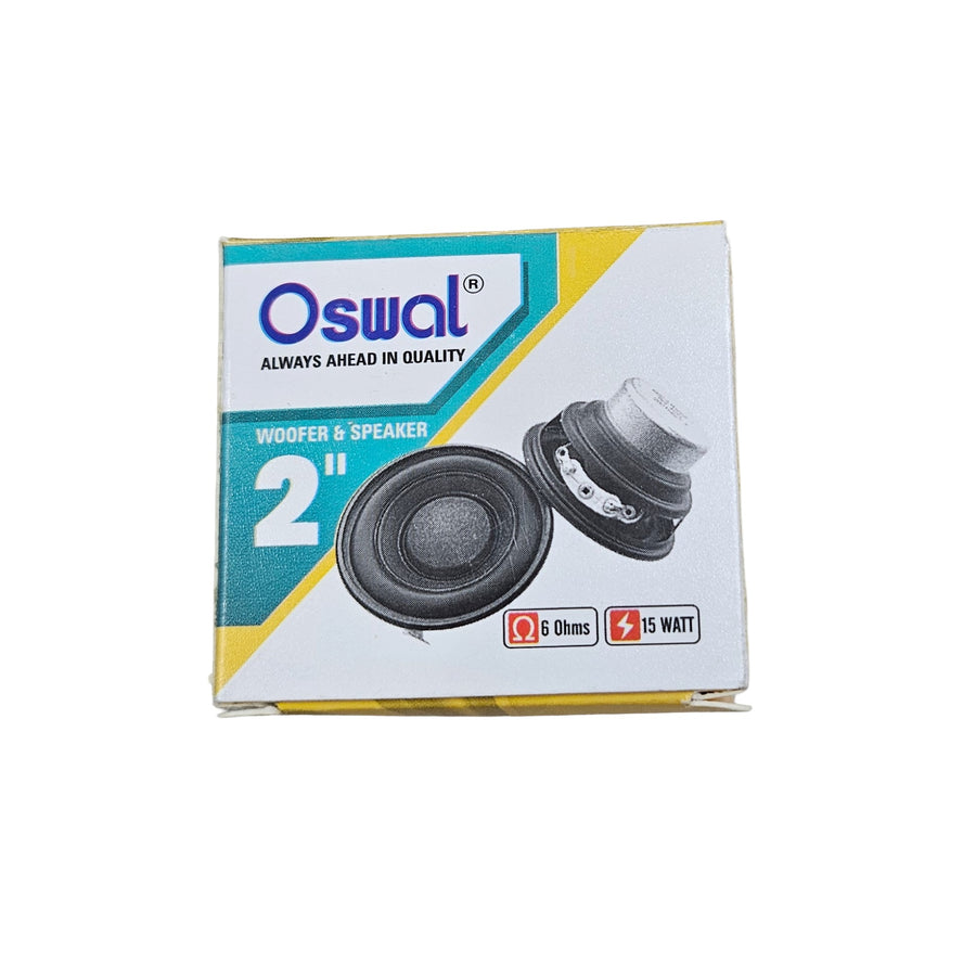 Oswal 15W 6 Ohm Speaker (2 Inch) – Compact Audio Speaker Driver