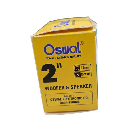 Oswal 15W 6 Ohm Speaker (2 Inch) – Compact Audio Speaker Driver