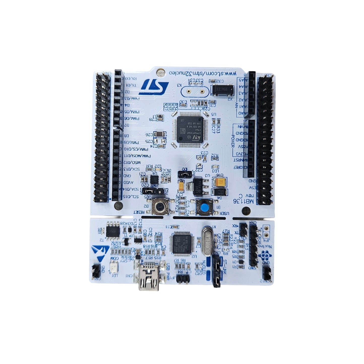 STM32 Nucleo-F446RE Development Board – Nucleo-64 Board with STM32F446RE MCU, Arduino Uno V3 & ST Morpho Headers