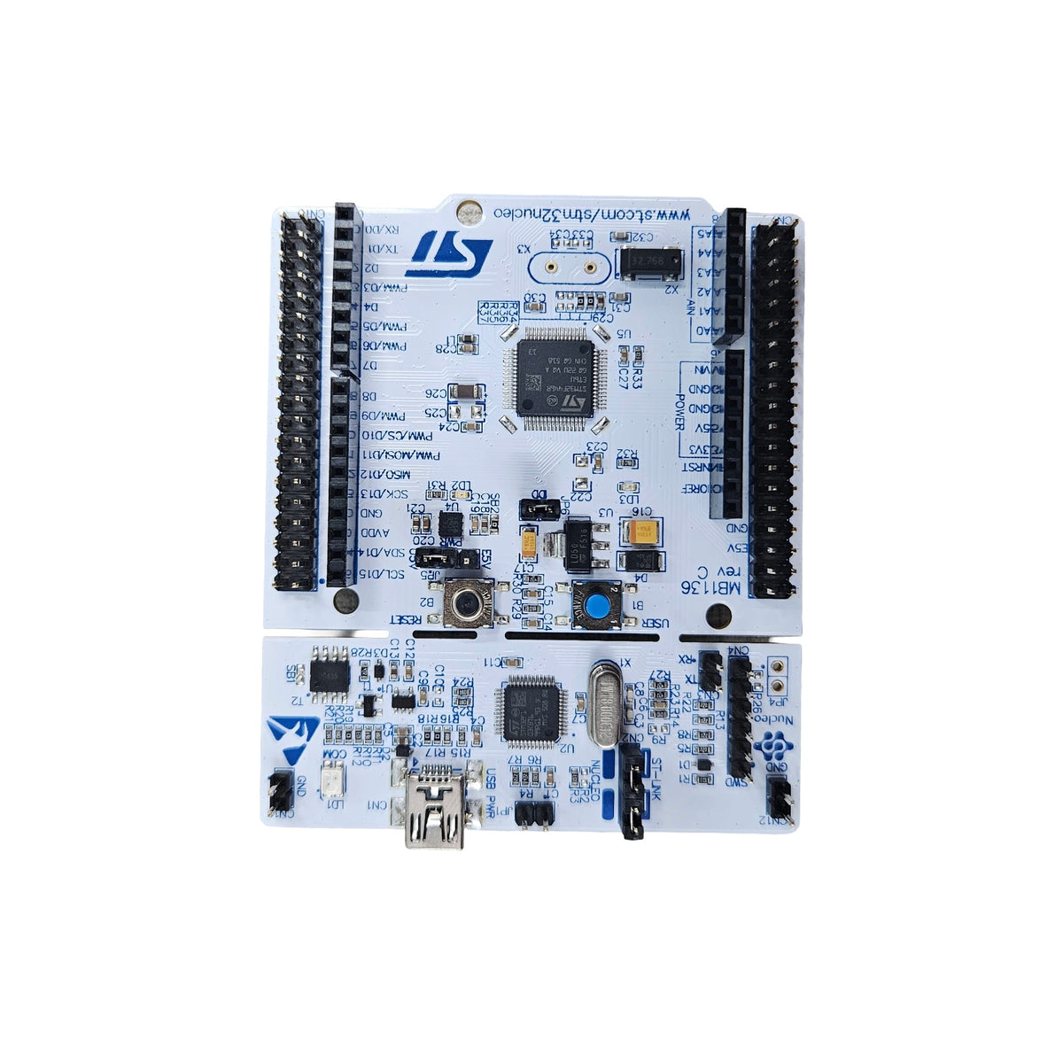 STM32 Nucleo-F446RE Development Board – Nucleo-64 Board with STM32F446RE MCU, Arduino Uno V3 & ST Morpho Headers