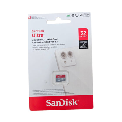 SanDisk Ultra 32GB Micro SD Card – 120MB/s Class 10 UHS-I A1 Full HD Memory Card