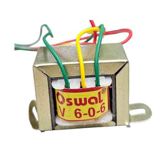 6-0-6V 500mA Step Down Transformer – Center Tap AC Transformer for Electronics Projects