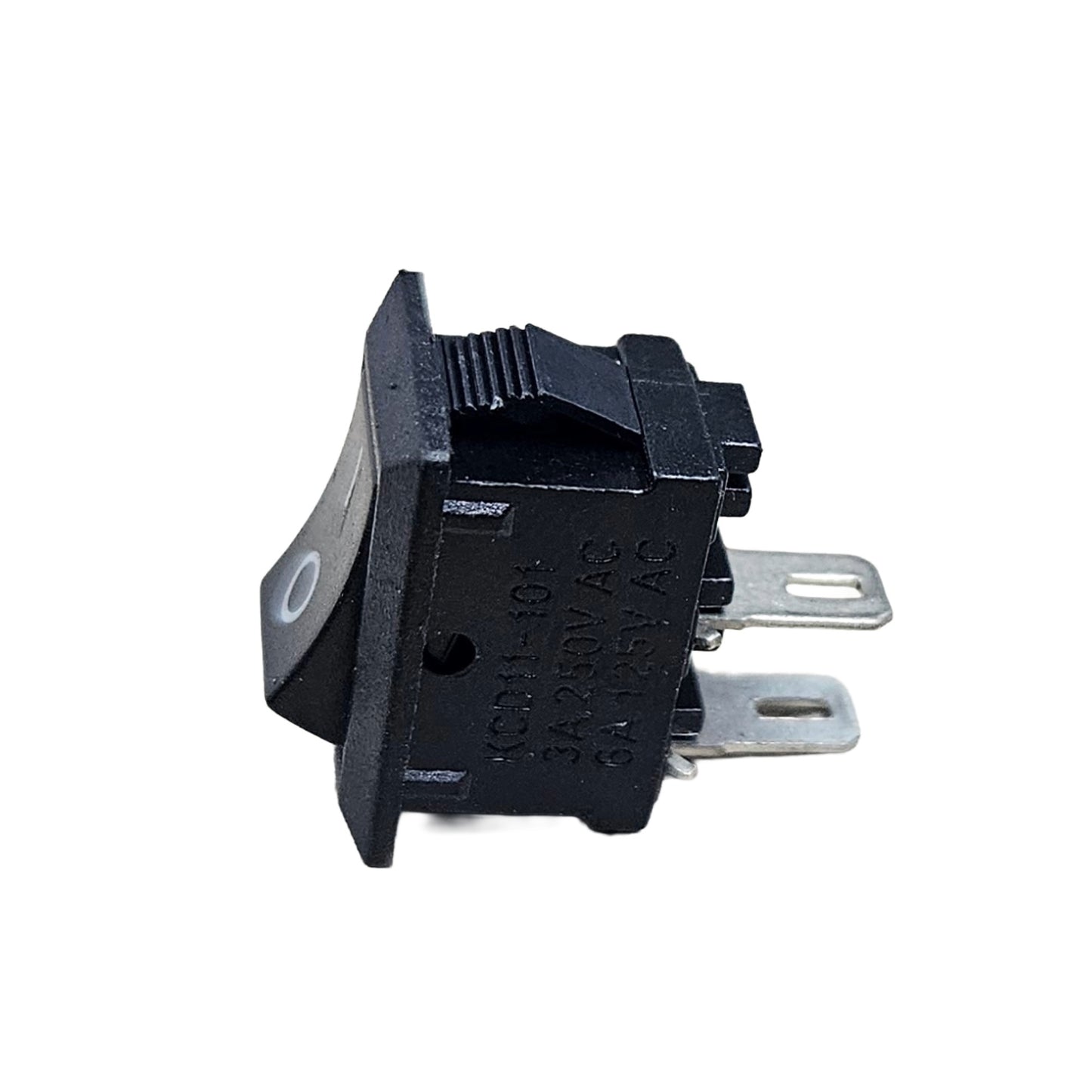 2 Pin Rocker ON/OFF Switch - Mini KCD11-101 – 3A 250V AC / 6A 125V AC Panel Mount Switch