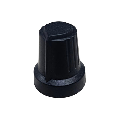 Black Potentiometer Control Knob – Ribbed Rotary Volume and Speed Control Knob