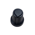 Black Potentiometer Control Knob – Ribbed Rotary Volume and Speed Control Knob