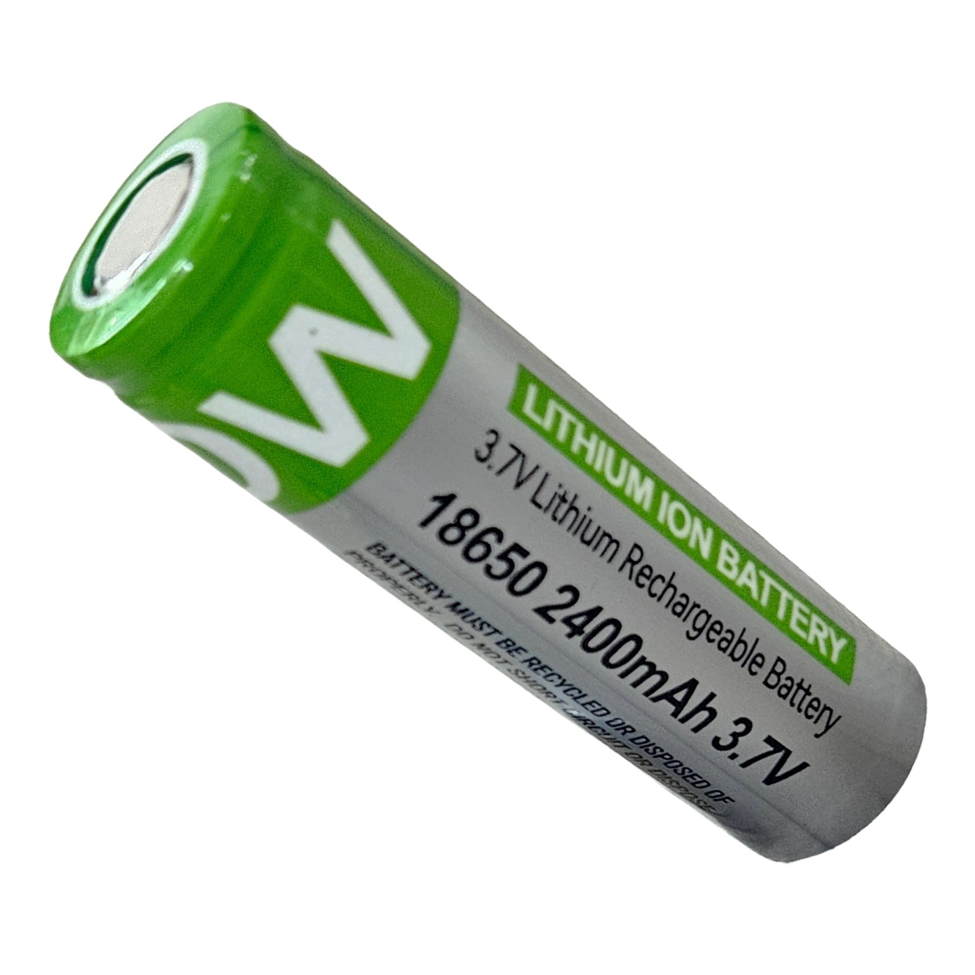 VIPOW 18650 2400mAh 3.7V Li-ion Rechargeable Battery Cell