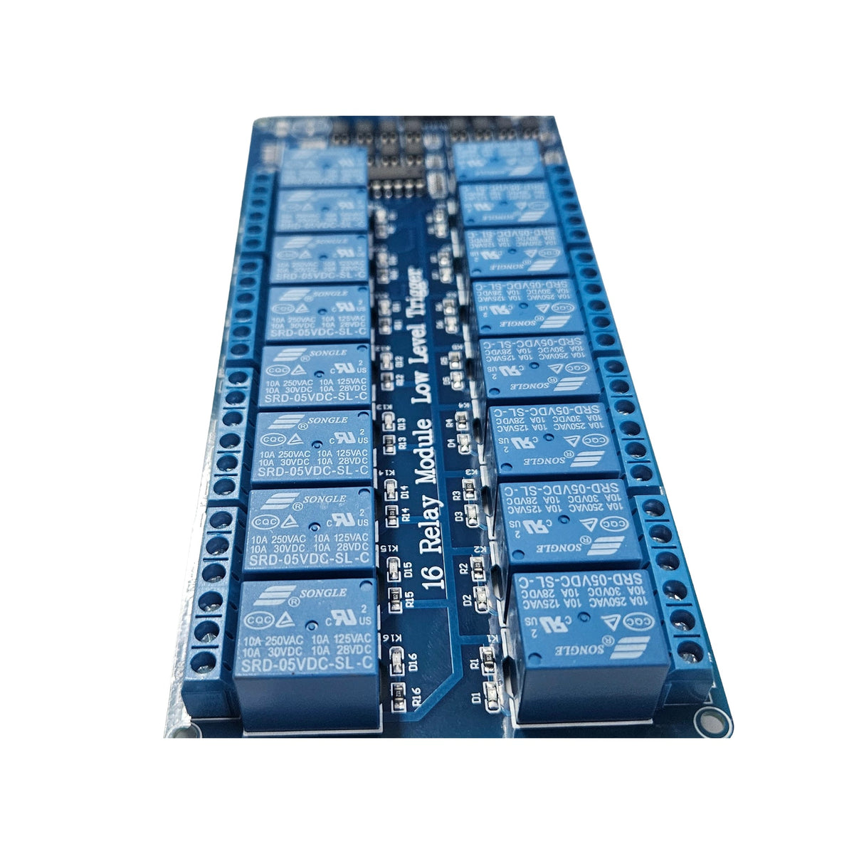 16 Channel 5V Relay Module Low Level Trigger | SRD-05VDC-SL-C 16CH Relay Board | 10A 250VAC / 30VDC for Arduino, ESP32 & Raspberry Pi