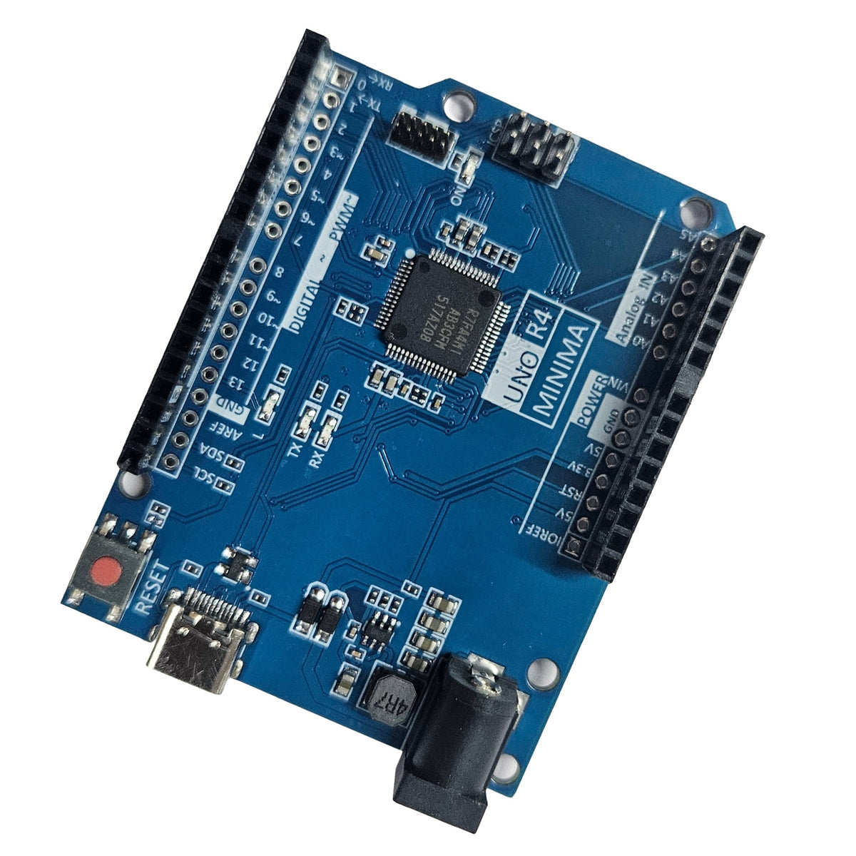 Arduino UNO R4 Minima [ABX00080]- Without WIFI – Renesas RA4M1 | USB-C, CAN, DAC (12-bit), OP AMP, SWD Connector