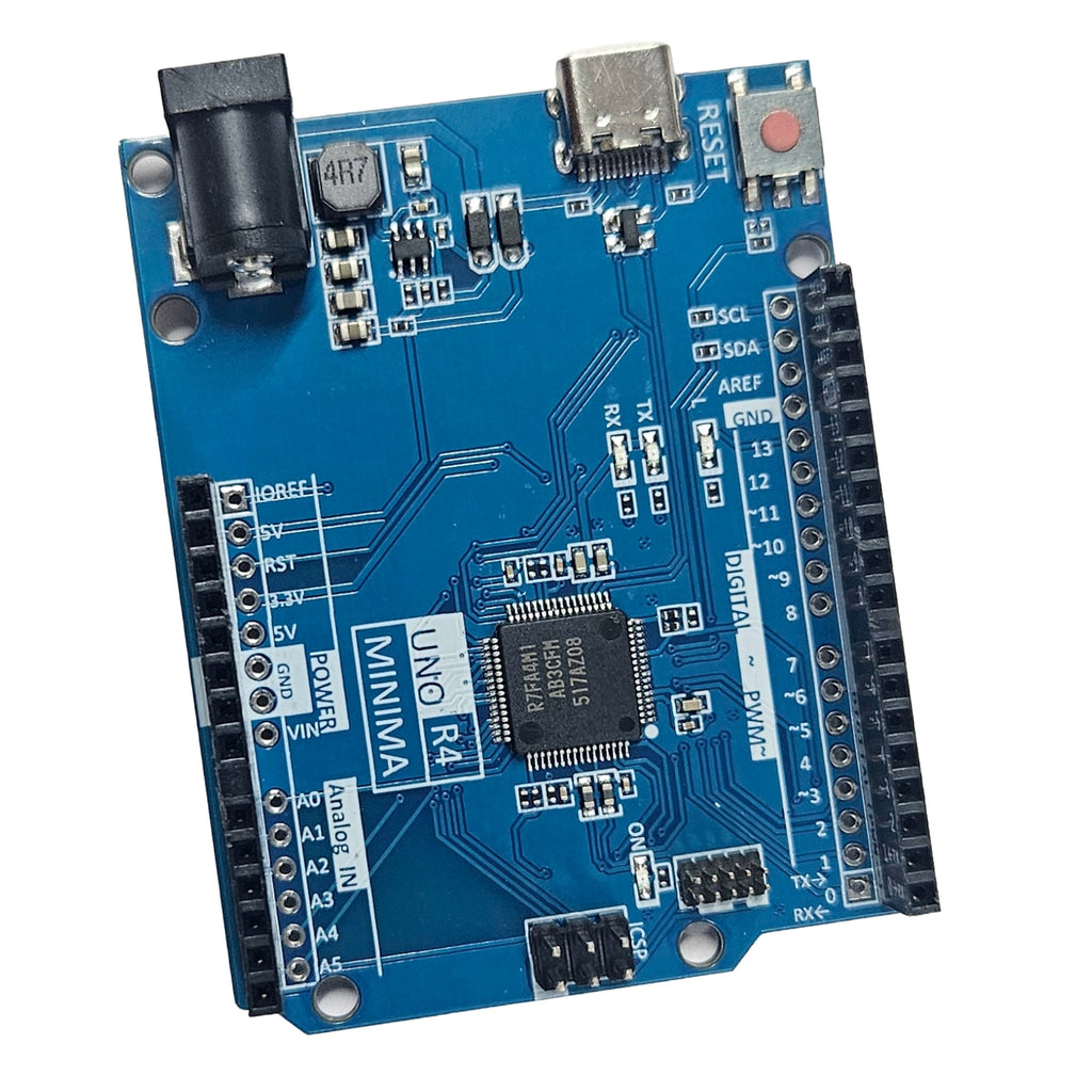 Arduino UNO R4 Minima [ABX00080]- Without WIFI – Renesas RA4M1 | USB-C, CAN, DAC (12-bit), OP AMP, SWD Connector