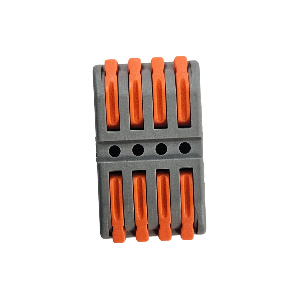PCT 4 In 4 Out Wire Connector 32A – Quick Lever Terminal Block Electrical Cable Connector