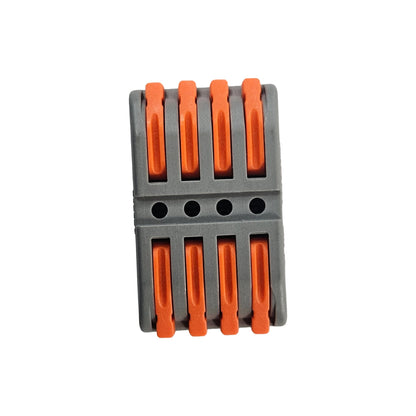 PCT 4 In 4 Out Wire Connector 32A – Quick Lever Terminal Block Electrical Cable Connector