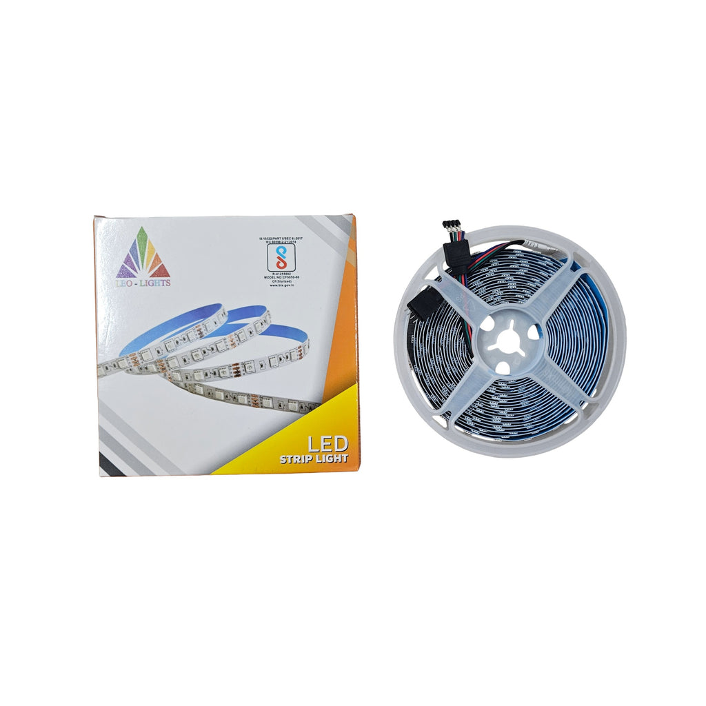 LEO Lights LED Strip Light RGB 12V DC – CF5050-60 Flexible LED Strip for Decoration & Indoor Use