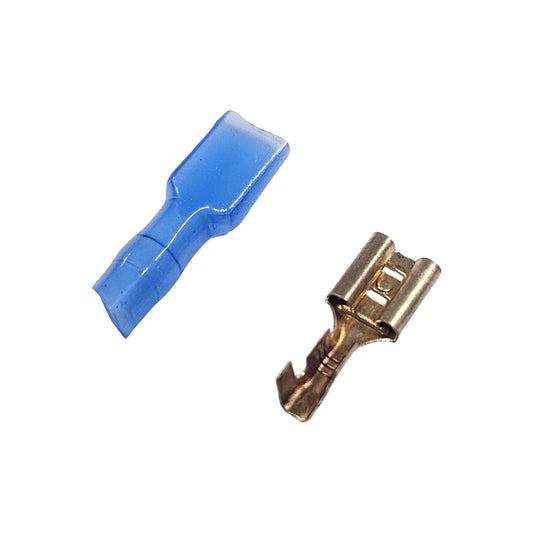 6.3mm Spade Crimp Terminal Cable Connector with Insulating Sleeve