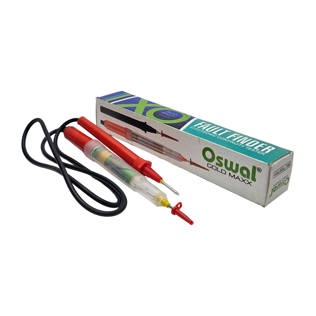 Oswal Fault Finder Electronic Continuity Tester | LED & Buzzer Circuit Tester for Wire, PCB, Cable, Fuse & Electrical Troubleshooting