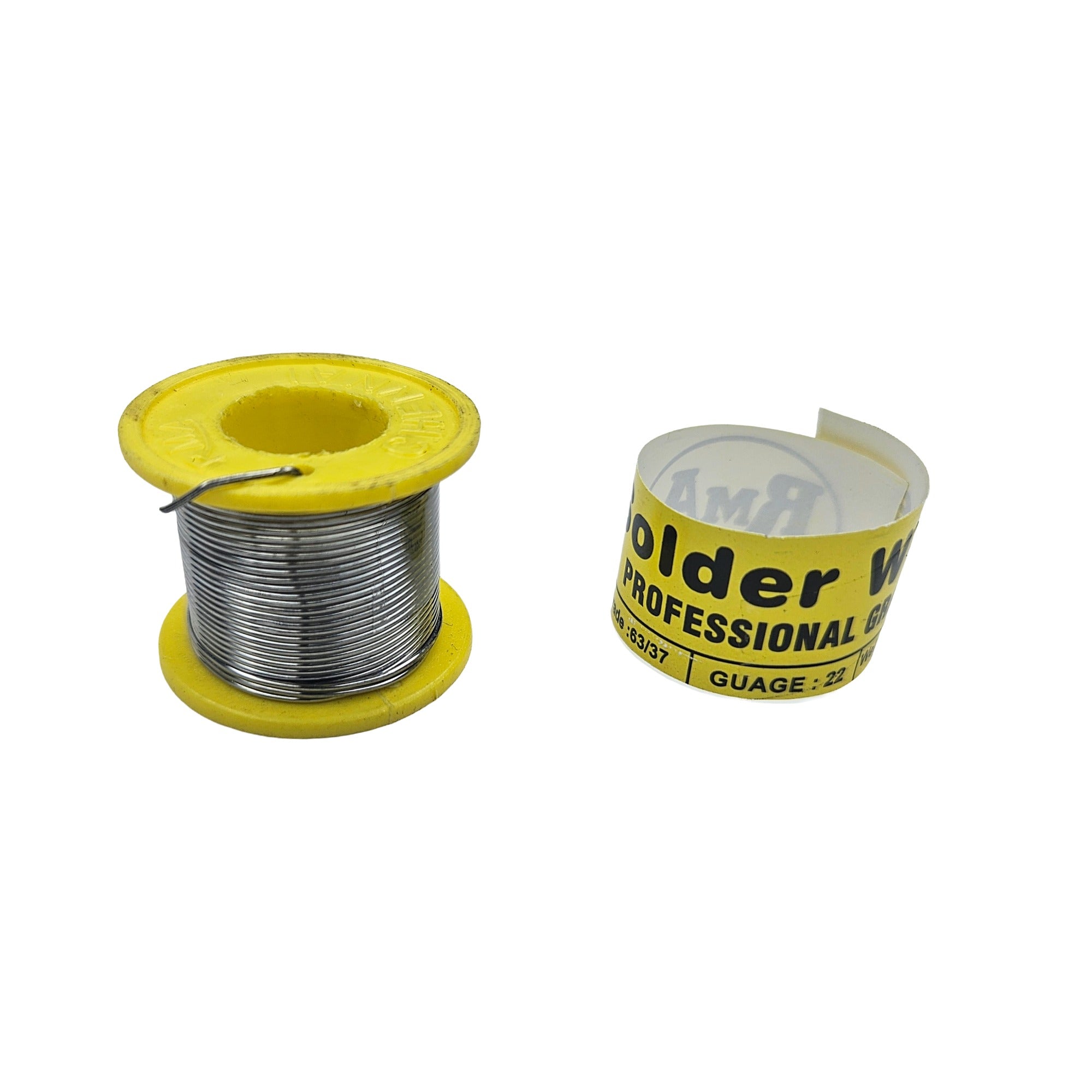 63/37 Tin Lead Solder Wire 22 Gauge 50g Roll | Rosin Core Soldering Wire for Electronics, PCB Repair & DIY Projects