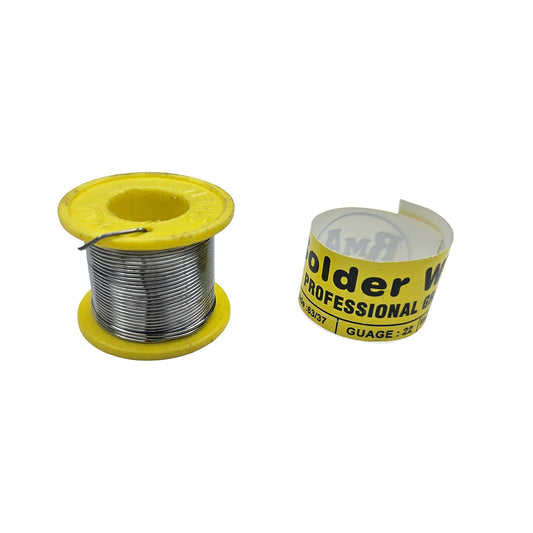 63/37 Tin Lead Solder Wire 22 Gauge 50g Roll | Rosin Core Soldering Wire for Electronics, PCB Repair & DIY Projects