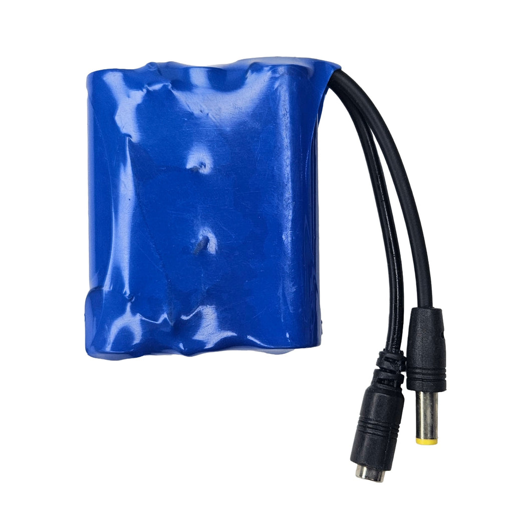 NEAK 12V 2200mAh Rechargeable Lithium-Ion Battery Pack with DC Male and Female Connectors