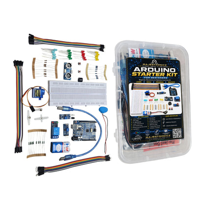 Arduino UNO Starter Kit for Beginners – Complete DIY Electronics Learning Kit with Arduino UNO SMD, Sensors, Servo Motor, Relay Module, Breadboard & Project Components