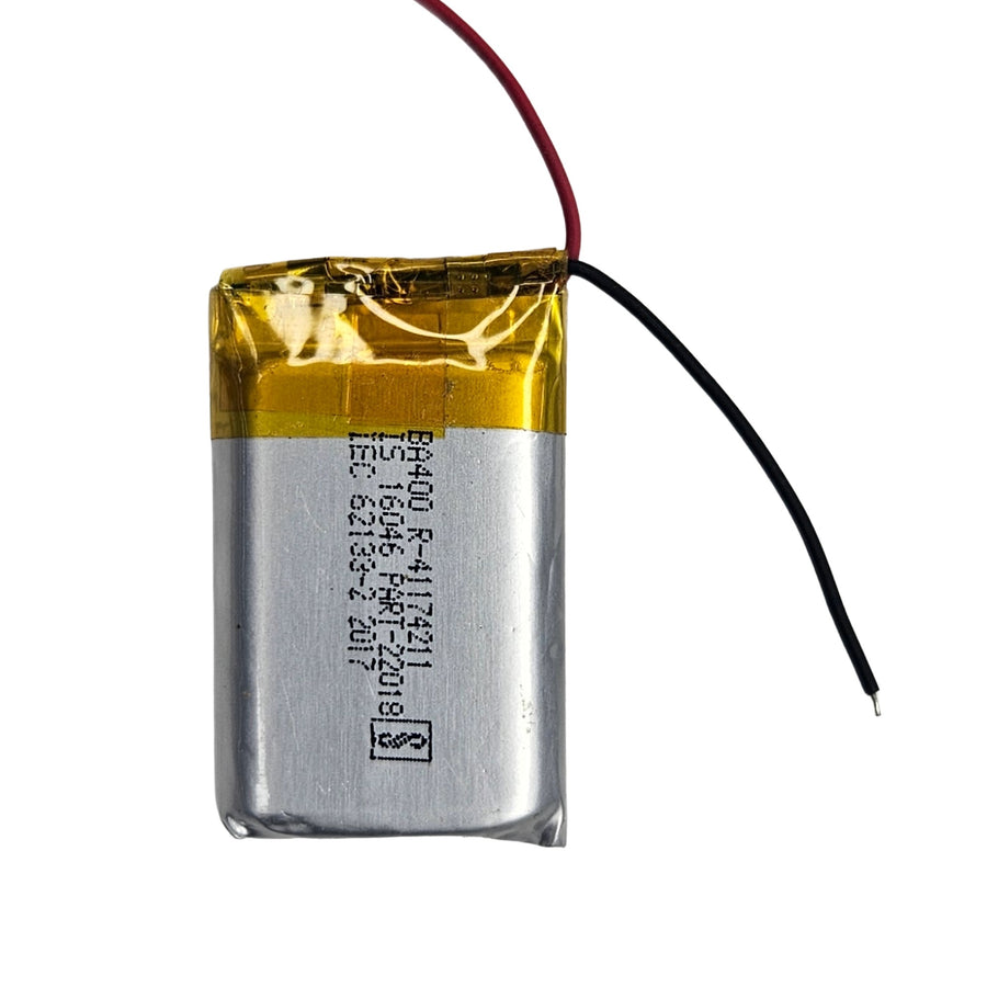 3.7V 400mAh Rechargeable LiPo Battery with Soldered Wires